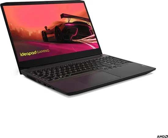 Lenovo IdeaPad Gaming 3 Notebook 39,6 cm (15.6") Full HD AMD Ryzen 5 16 GB DDR4-SDRAM 512 GB SSD NVIDIA GeForce RTX 3050 Wi-Fi 6 (802.11ax) Windows 11 Home Zwart