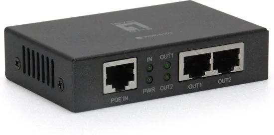 LevelOne POR-0103 Netwerkrepeater Zwart