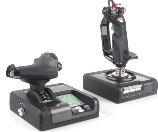 Logitech G Saitek X52 Pro Flight Control Systeem Zwart PC