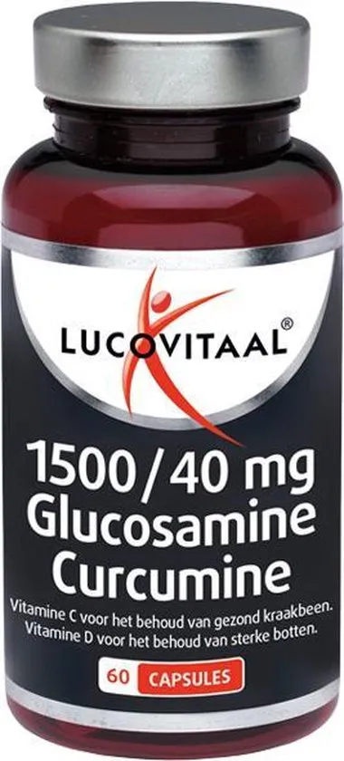 Lucovitaal 1500/40 mg  Glucosamine Curcumine Voedingssupplementen - 60 capsules