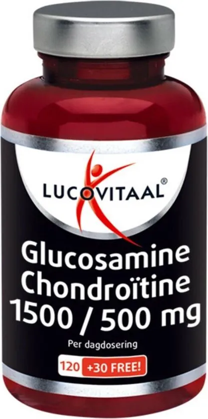Lucovitaal Glucosamine Chondroïtine 1500/500 mg Voedingssupplement - 150 Tabletten