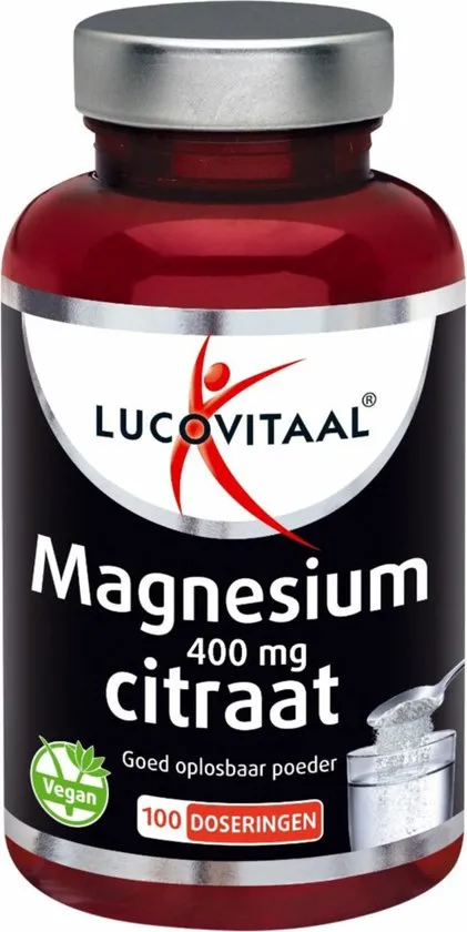 Lucovitaal Magnesium Citraat 400 mg Poeder 100 doseringen