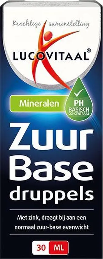 Lucovitaal Zuur Base Druppels Mineralen Voedingssupplement - 30ml