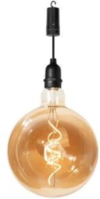 Luxform Lamp Ip44-bulb 27,5 Cm Glas Zwart/transparant