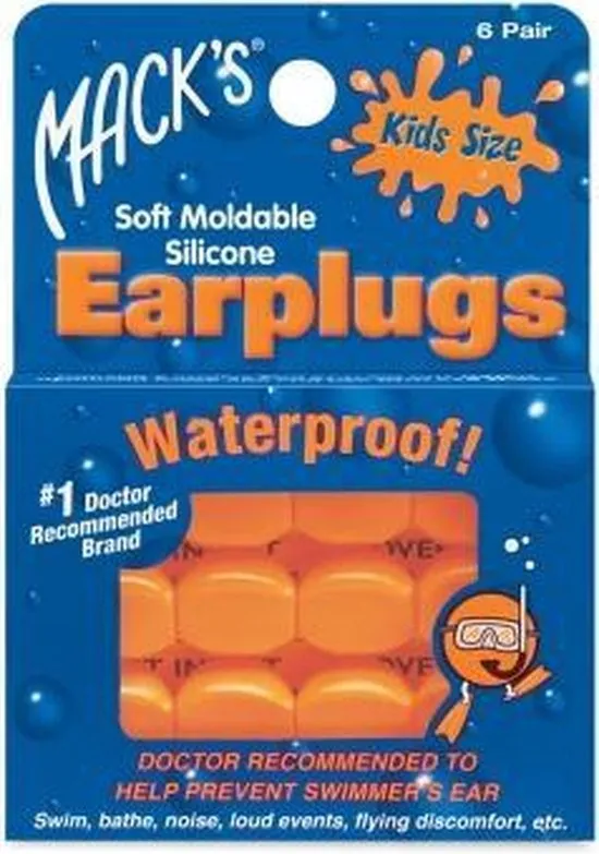 Macks - Kids earplugs pillow soft kids size - Oordoppen - 6 paar
