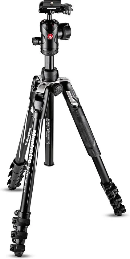 Manfrotto MKBFRLA4BK-BH tripod 3 poot/poten Zwart, Zilver