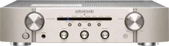 Marantz PM6007 - Geïntegreerde versterker met digitale ingangen, referentieklasse DAC en phonovoorversterker – Zilvergoud