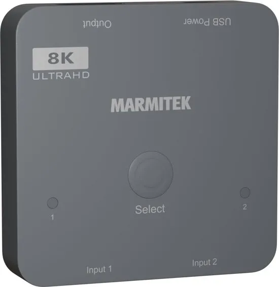 Marmitek Connect 720 - HDMI switch 8K 60Hz - 4K 120Hz - 2 in / 1 uit