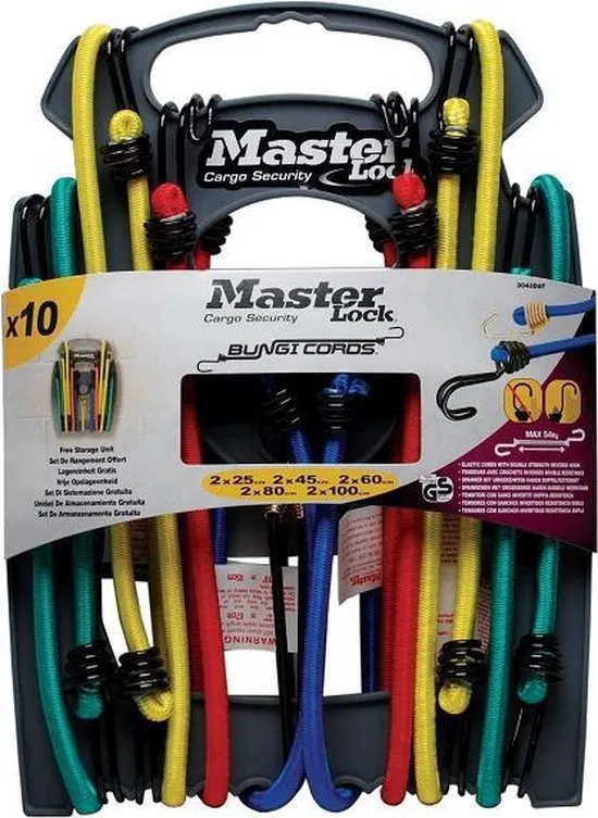 MasterLock Twin Wire™- 10 Snelbinders met dubbele haak