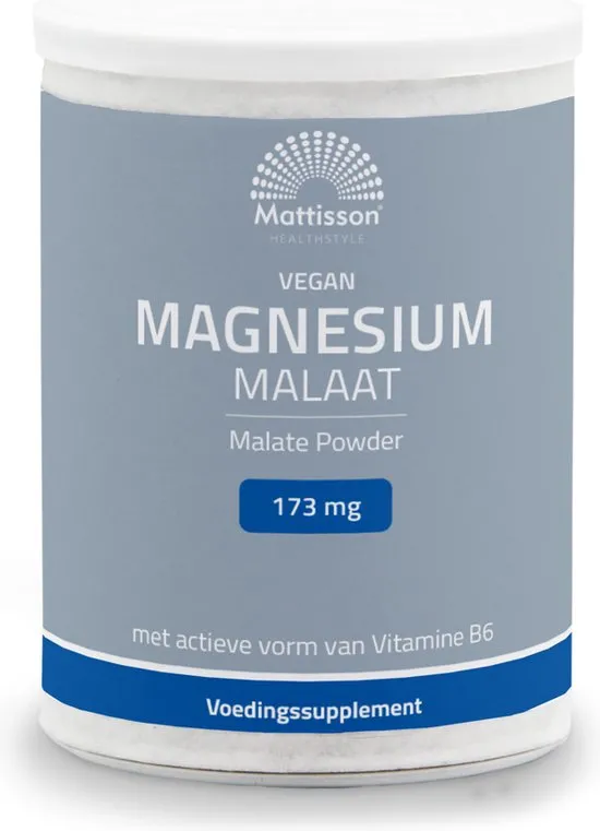 Mattisson - Magnesium Malaat poeder 173 mg - 11,5% elementair magnesium - 200 g