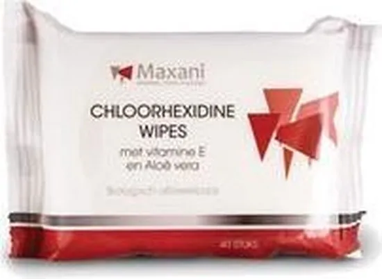 Maxani Chloorhexidine Doekjes - 40 stuks