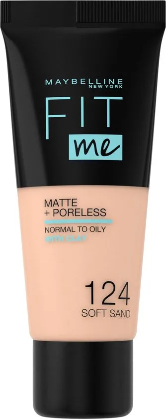 Maybelline Fit Me Matte & Poreless Foundation - 124 Soft Sand