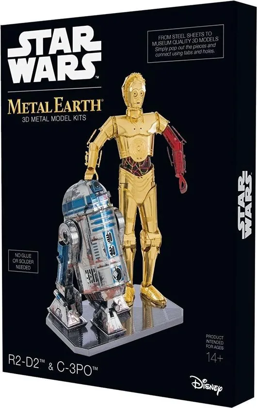Metal Earth Star Wars R2D2 en C3PO box - 3D puzzel