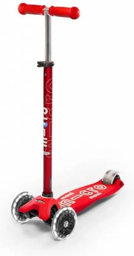 Micro - Maxi Deluxe LED Scooter - Red (MMD068)