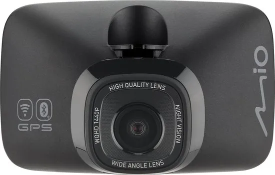 MIO MiVue 818 dashcam met geavanceerde Mio Night Vision technologie, zwart
