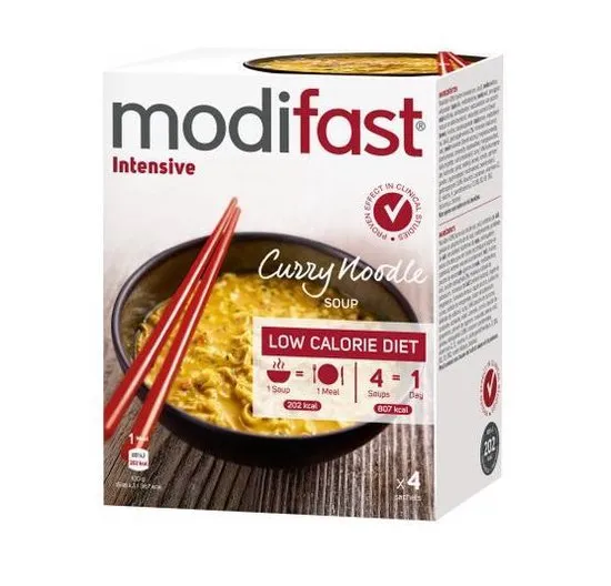Modifast Intensive Noodle Soep Maaltijdvervanger - Curry - 220 gram