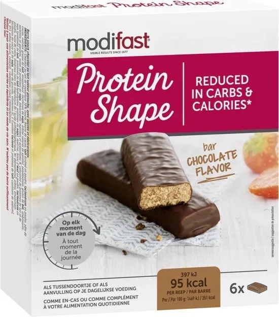 Modifast Protein Shape Maaltijdreep - Chocolade - 6 stuks