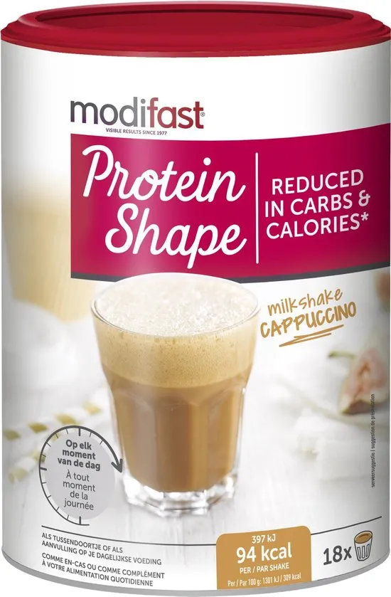 Modifast Protein Shape Milkshake Maaltijdvervanger - Cappuccino - 540 gr