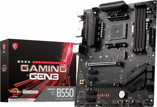 MSI B550 GAMING GEN3 RAID, Gb-LAN, Sound, ATX