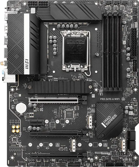 MSI PRO Z690-A WIFI - Moederbord - ATX - LGA1700 - Z690 - Intel L225V 2.5G - Realtek ALC897 - USB 3.2 Gen 2x2