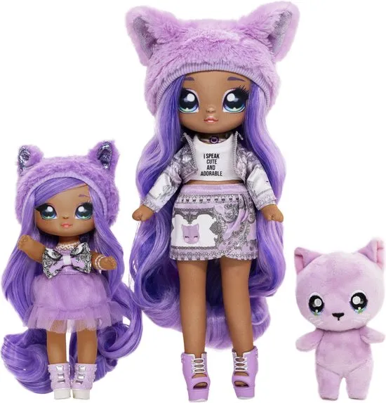 Na! Na! Na! Family Surprise Lavender Kitty Family - Modepoppen