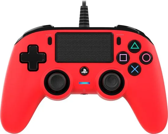 Nacon Official Licensed Playstation 4 Compact Controller - PS4 - Rood