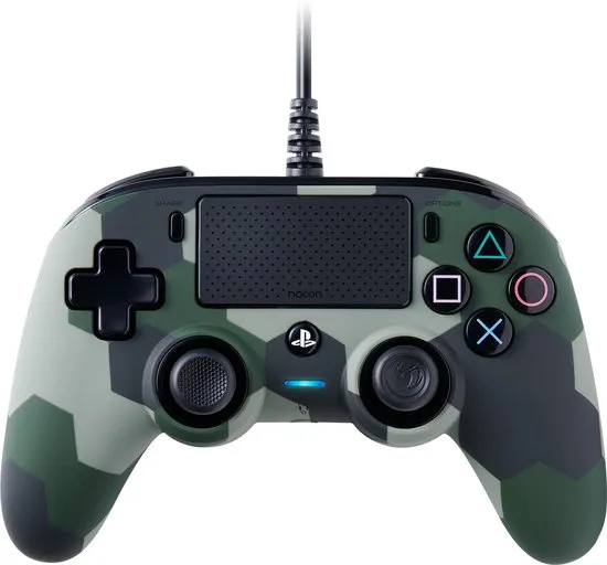 Nacon Playstation 4 Official Licensed Wired Compact Controller - PS4 - Camo