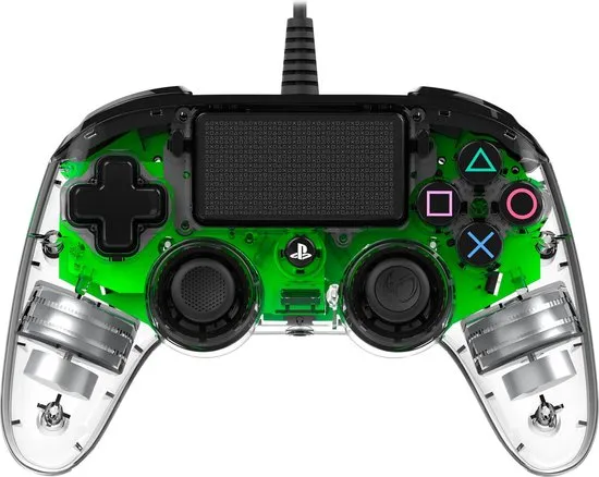 Nacon Playstation 4 Official Licensed Wired Compact LED Controller - PS4 - Groen