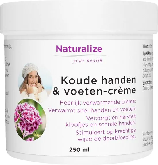 Naturalize Koude handen & voeten-crème (250 milliliter)