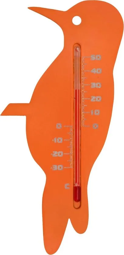 Nature Muurthermometer - Specht - Thermometer - Oranje