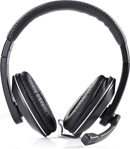 Nedis - Nedis CHST200BK Pc-headset Over-ear Microfoon Dubbele 3,5 Mm Connector - 30 Dagen Niet Goed Geld Terug