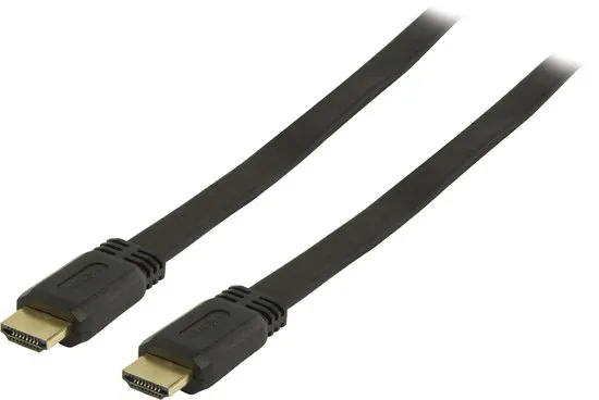 Nedis Platte HDMI kabel - versie 1.4 (4K 30Hz) / zwart - 10 meter
