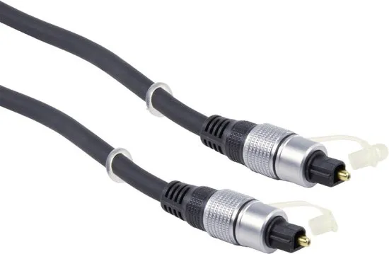 Nedis Premium digitale optische Toslink audio kabel / zwart - 1,5 meter