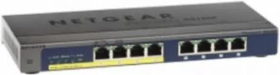 Netgear GS108PP Unmanaged Gigabit Ethernet (10/100/1000) Zwart Power over Ethernet (PoE)