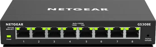 Netgear GS308E 8-PORT Gigabit Ethernet Switch