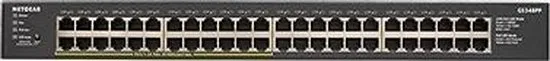 Netgear GS348PP - Unmanaged Gigabit Ethernet (10/100/1000) Zwart Power over Ethernet (PoE)