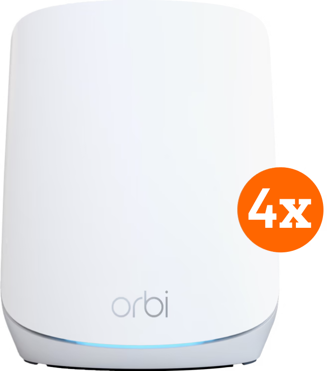 Netgear Orbi RBK763s Mesh Wifi 6 (4-pack)