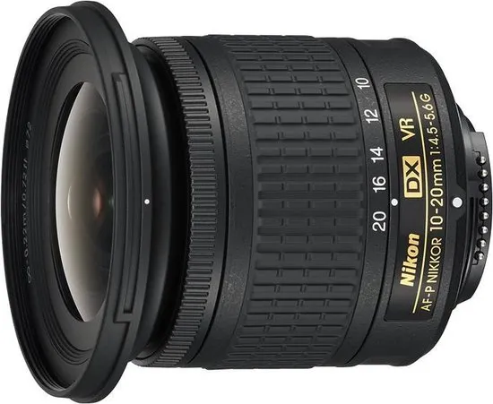 Nikon AF-P DX Nikkor 10-20mm f/4.5-5.6G VR - Zwart