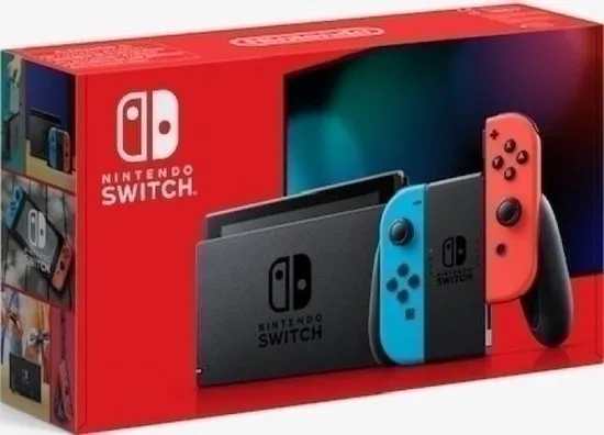 Nintendo Switch Console - Neon Red/Neon Blue (New) (UK) (Switch)