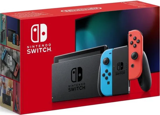 Nintendo Switch Rood /Blauw - Verbeterde accuduur - nieuw model
