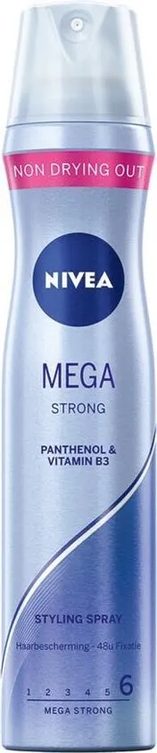 NIVEA Mega Strong Styling Spray - 250 ml - Haarlak