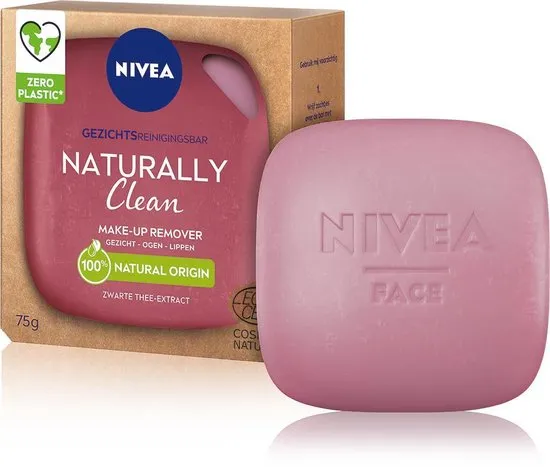 NIVEA Naturally Clean Face Bar Make Up Remover 75 gr