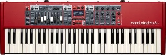 Nord Electro 6D 61 - Piano - 61 toetsen - Waterfall - Semi-gewogen - Rood