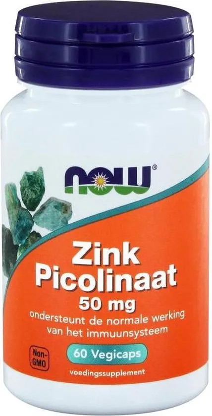 Now Foods - Zink Picolinaat 50 mg - 60 Vegicaps