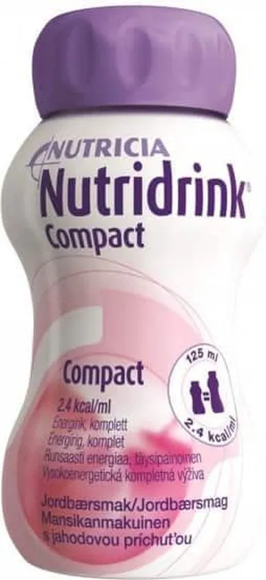 Nutridrink Compact aardbei - 4 x125 ml