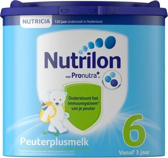 Nutrilon Peuterplusmelk 6 - vanaf 3 jaar - Flesvoeding - 400 gram