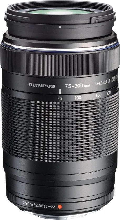 Olympus M ZUIKO Digital + ED 75-300 mm f/4.8-6.7 ED II - Zwart