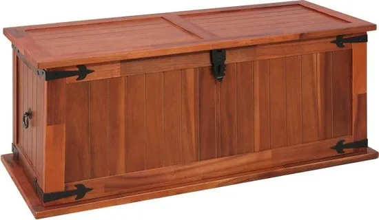 Opbergkist 90x45x40 cm massief acaciahout