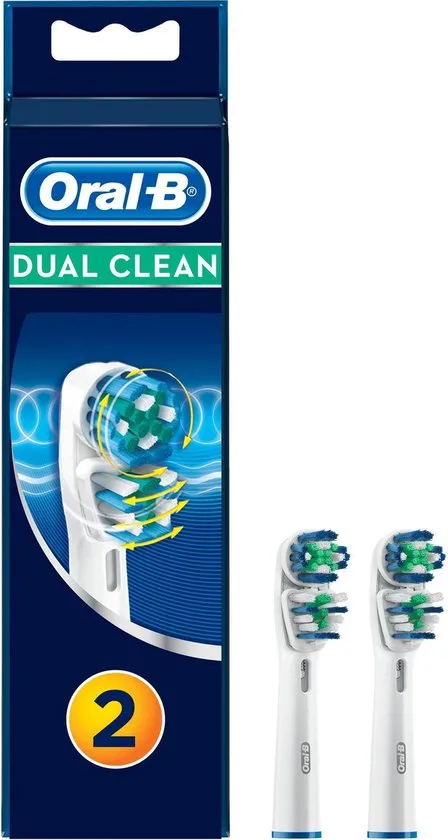 Oral-B Dual Clean - Opzetborstels - 2 stuks