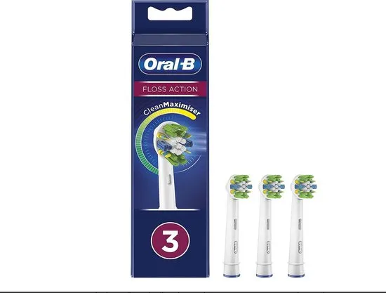 Oral-B FlossAction Opzetborstel - 3 Stuks - Cleanmaximiser - Interdentale reiniging
